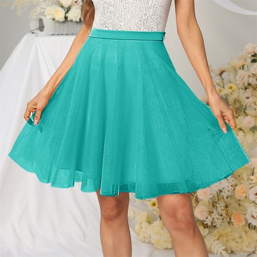Jupe Courte Bouffante En Tulle Doux,Ligne A,Mini Tutu Élastique,Sous-Jupe,Jupon Pour Fête,Danse,Costume De Ballet