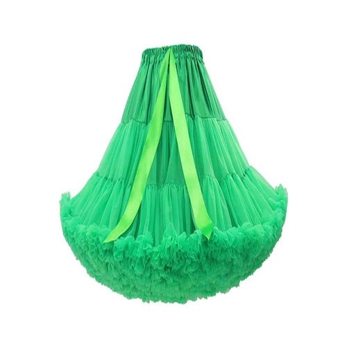 Jupes En Tulle Gonflées Pour Femmes,Tutu Adulte Long Au Genou,Jupon Superposé,Court,Fête De Rh,Jupe Midi,Sous-Jupe,55cm,21.65 Po