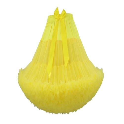 Jupes En Tulle Gonflées Pour Femmes,Tutu Adulte Long Au Genou,Jupon Superposé,Court,Fête De Rh,Jupe Midi,Sous-Jupe,55cm,21.65 Po
