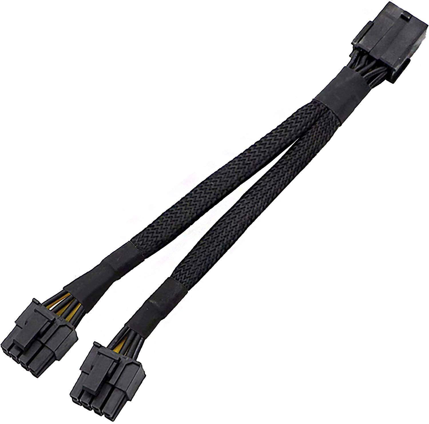 Câble d'alimentation 12 broches vers double Pci-e 8 broches (6 + 2