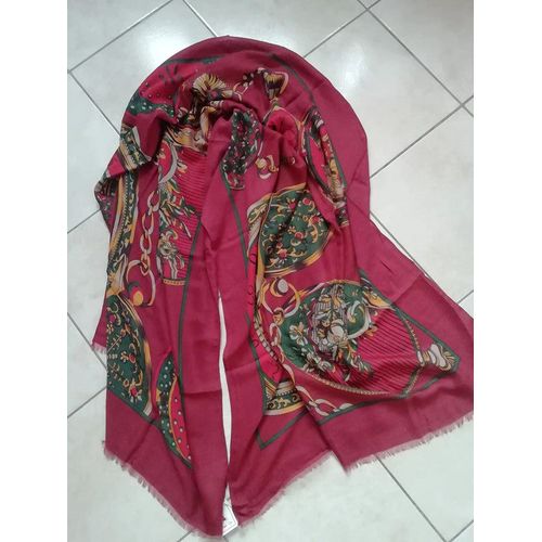 Idee Cadeau / Foulard Long 95 X 190 Cm 100 % Viscose Neuf Avec Étiquette