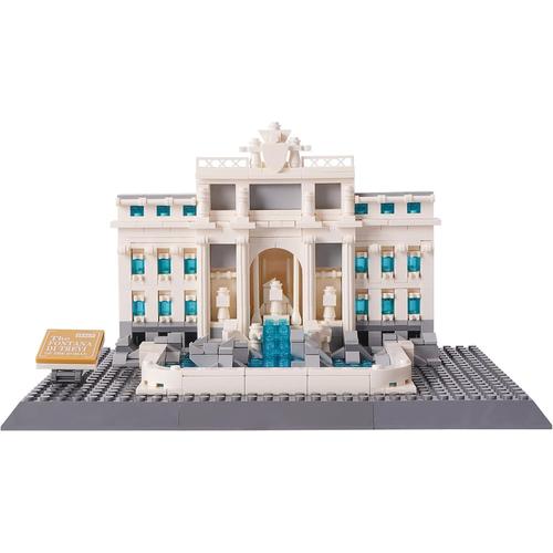 Architecture-Jouet De Construction-Fontaine De Trevi-Monument Romain-Objets De Collection-Kit De Construction Mondial Pour Enfants Et Adultes (667 Pièces)