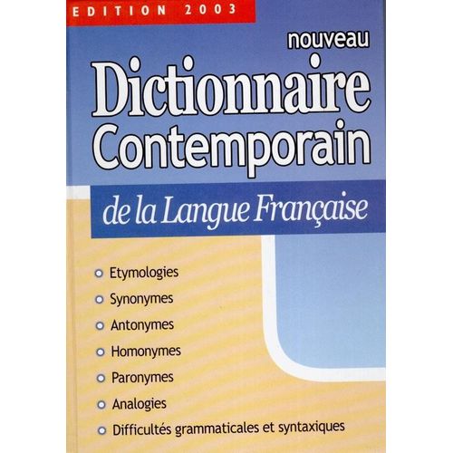 Nouveau Dictionnaire Contemporain De La Langue Française