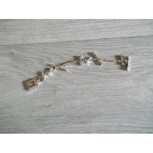 Bracelet Biche De Bere Original Étain Argenté Tbe