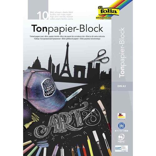 Folia Bloc ¿ Dessin & ¿ D¿Coration, A3, 130 G/M2, Noir