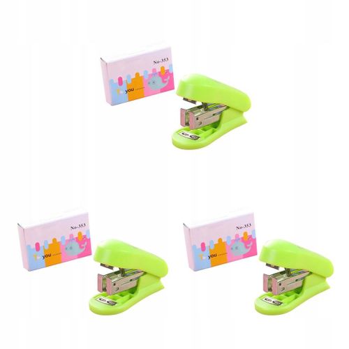 1/2/3/5 Mini Agrafeuse A Main En Plastique Cartoon