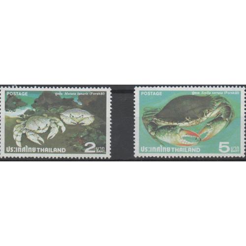 Thaïlande Timbres Les Crabes