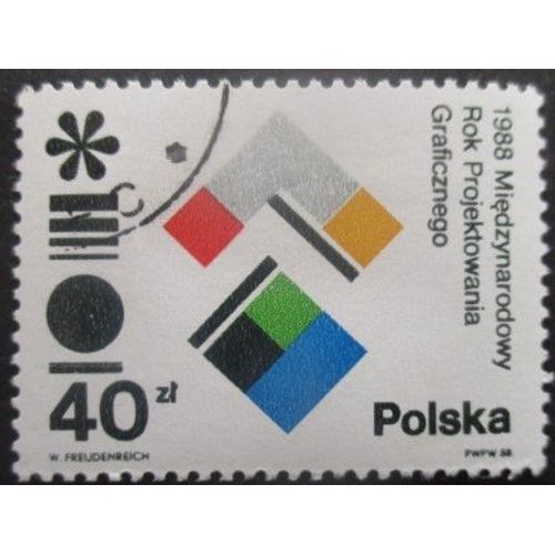 Pologne N°2948 Art Graphique Oblitéré