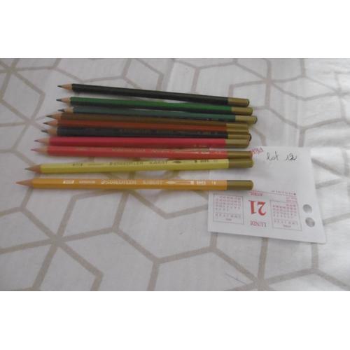 Crayons De Couleur Aquarelle Staedtler Karat 124 Lot De 10 N° 12