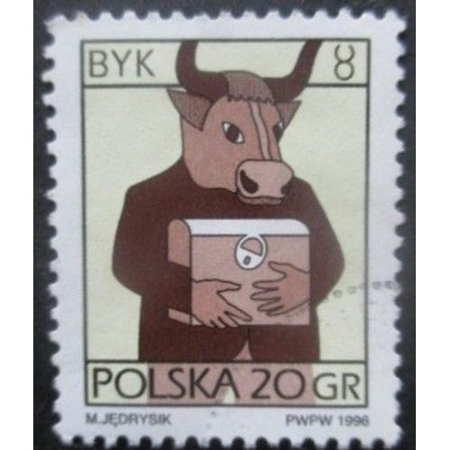 Pologne N°3398 Taureau Oblitéré