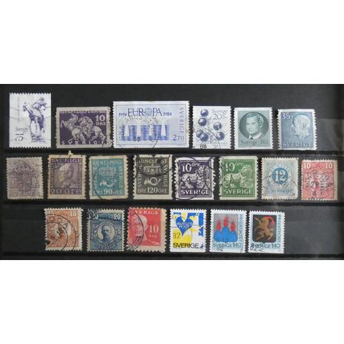 Lot De 20 Timbres Suède