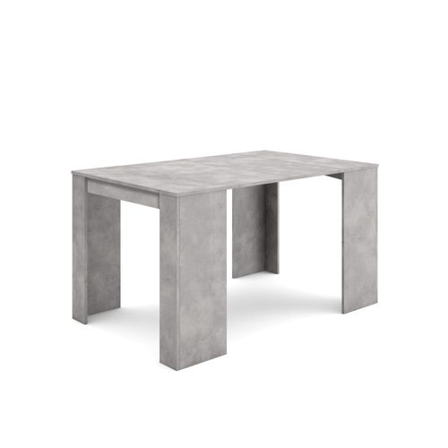 Table Console Extensible, 140, Pour 6 Personnes, Ciment