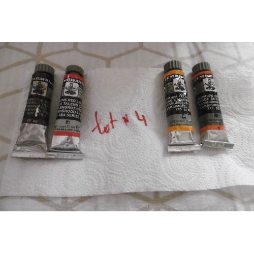 Peinture À L'huile Tube De 17ml Rembrandt Talens Lot De 4 Assorties Colis 4