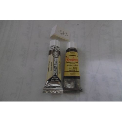 Tube Aquarelle De 5ml Rembrandt Talens Lot De 2 Assorties Colis 2