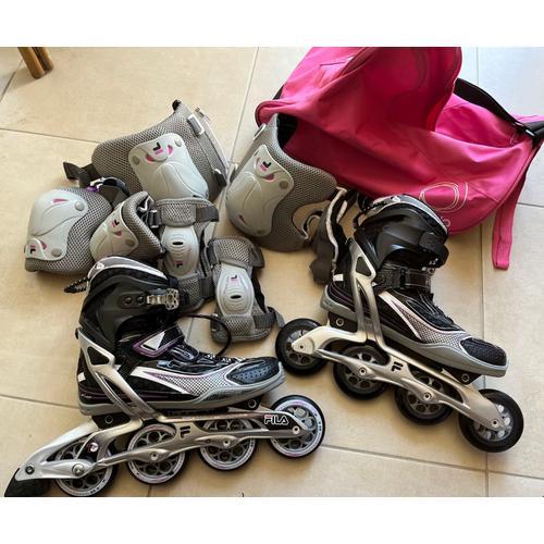 Roller Blade Fila Taille 39 + Protections + Pochette 