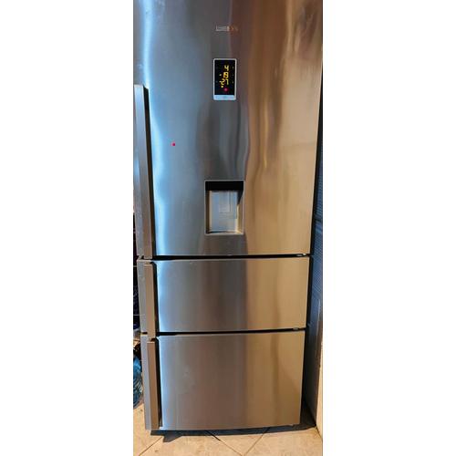 Frigo Beko double congélateur argent