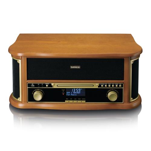 Platine vinyle rétro en bois avec Bluetooth Lenco Classic Phono TCD-2571WD