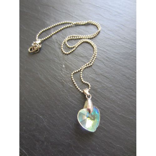 Collier Avec C?ur En Cristal De Svarowsky