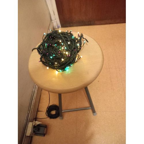 Guirlande Électrique Clignotante ( 8 Variantes ),180 Leds, Longueur 10 Mètres + Fil De Branchement, Boitier Variateur, Usage Intérieur Extérieur