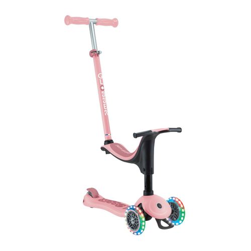 Globber - Trottinette Évolutive Go-Up Sporty Lights - Rose Pastel
