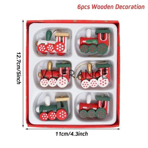 Train Bois Decoration Cadeau Noel