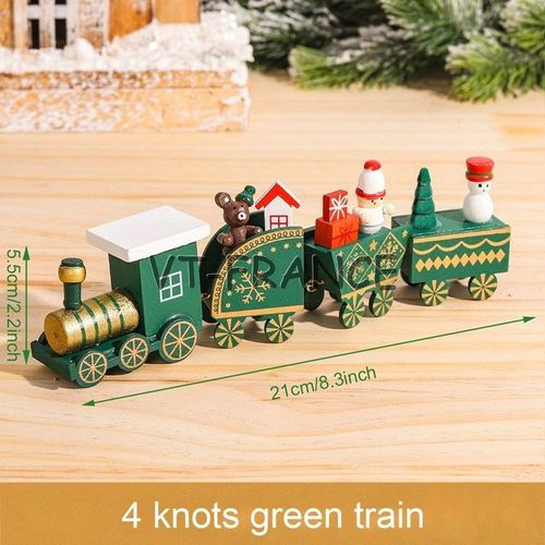 Train Bois Decoration Cadeau Noel