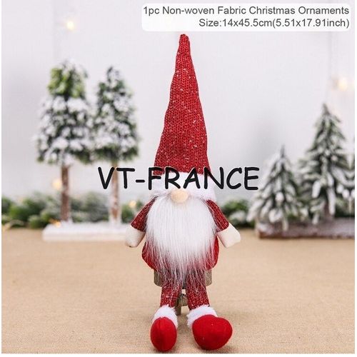 Poupee Gnome Lutin de Noel LED
