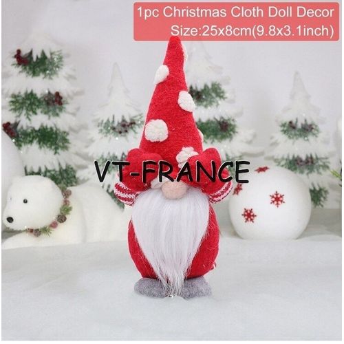 Poupee Gnome Lutin de Noel LED