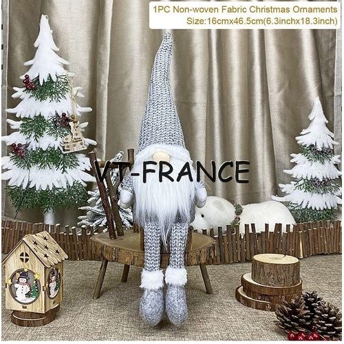 Poupee Gnome Lutin de Noel LED