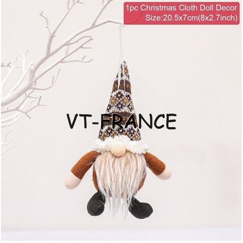Poupee Gnome Lutin de Noel LED