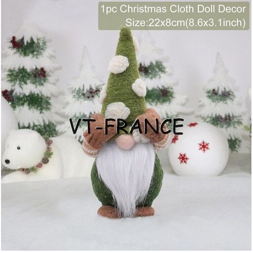 Poupee Gnome Lutin de Noel LED
