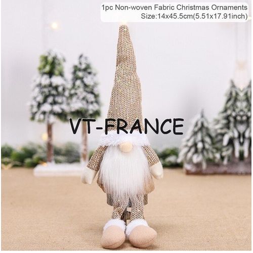 Poupee Gnome Lutin de Noel LED