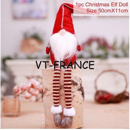 Poupee Gnome Lutin de Noel LED