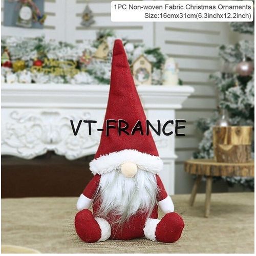 Poupee Gnome Lutin de Noel LED