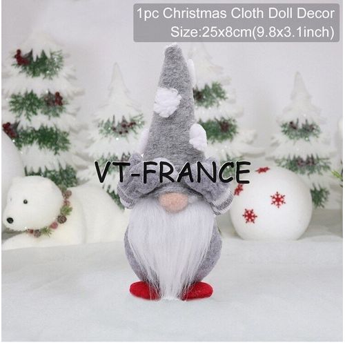 Poupee Gnome Lutin de Noel LED