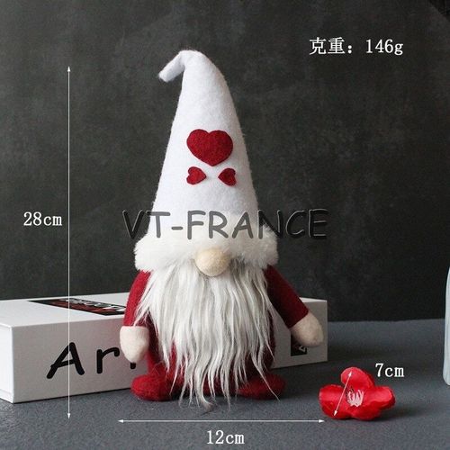 Poupee Gnome Lutin de Noel LED