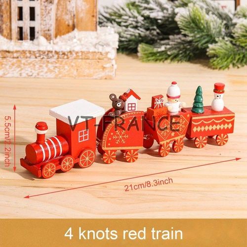 Train Bois Decoration Cadeau Noel