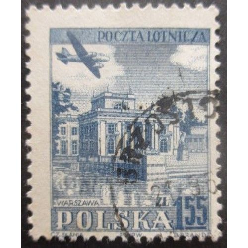 Pologne Poste Aérienne N°38 Varsovie Oblitéré