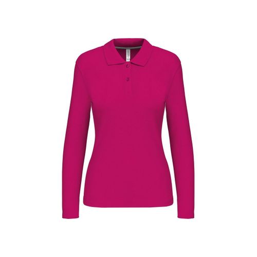 Polo Manches Longues - Femme - K244 - Rose Fuchsia