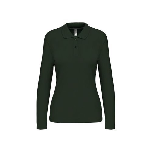 Polo Manches Longues - Femme - K244 - Vert Forêt