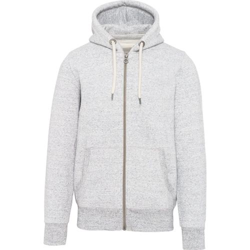 Veste À Capuche Aspect Vintage - Homme - Kv2306 - Blanc Chiné Ash