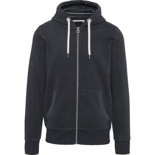 Veste À Capuche Aspect Vintage - Homme - Kv2306 - Gris Foncé