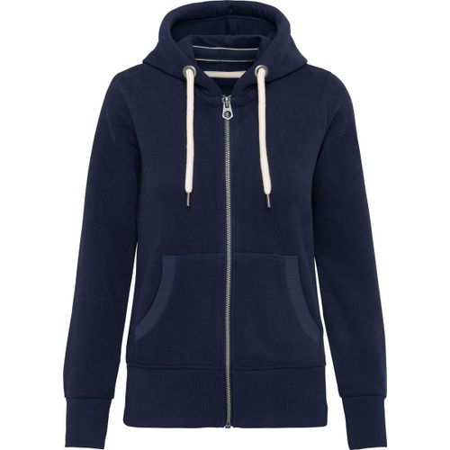 Veste À Capuche Aspect Vintage - Femme - Kv2307 - Bleu Marine