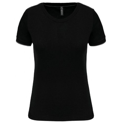 T-Shirt Professionnel Daytoday Pour Femme - Wk3021 - Noir Et Gris Silver