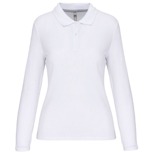Polo Manches Longues - Femme - Wk277 - Blanc