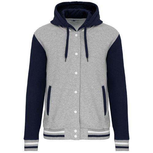 Blouson Teddy - Unisexe - K4003 - Gris Et Bleu Marine