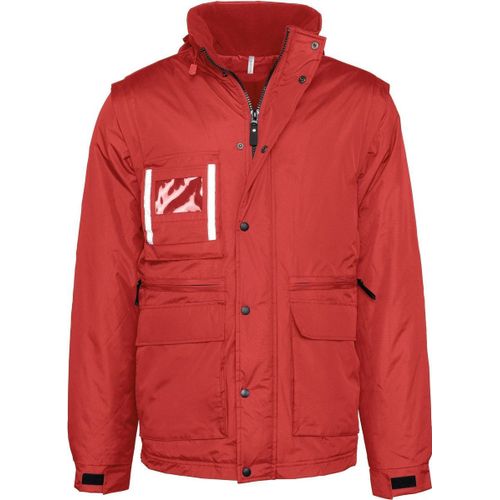 Parka Workwear Manches Amovibles - Homme - Wk6106 - Rouge