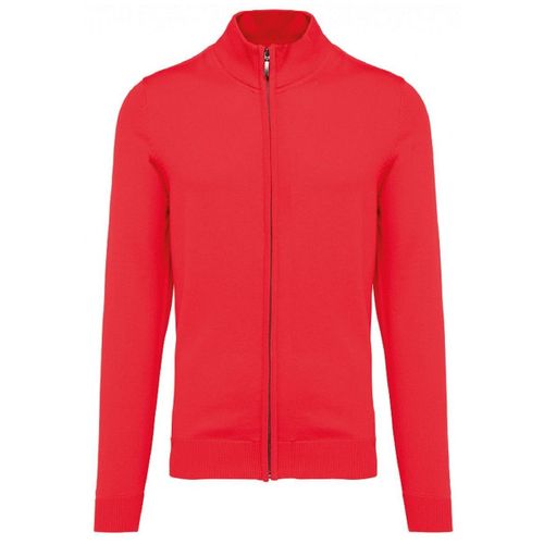 Gilet Zippé Cardigan K961 - Homme - Rouge