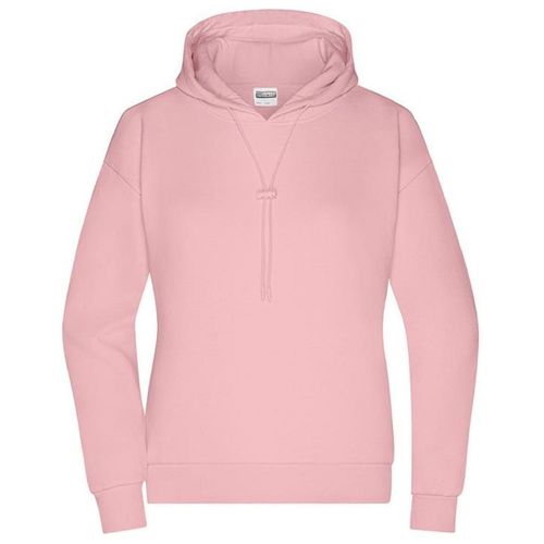 Sweat-Shirt À Capuche Bio - Femme - 8033 - Rose Pastel