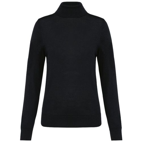 Pull Mérinos Col Roulé - Femme - Pk913 - Noir